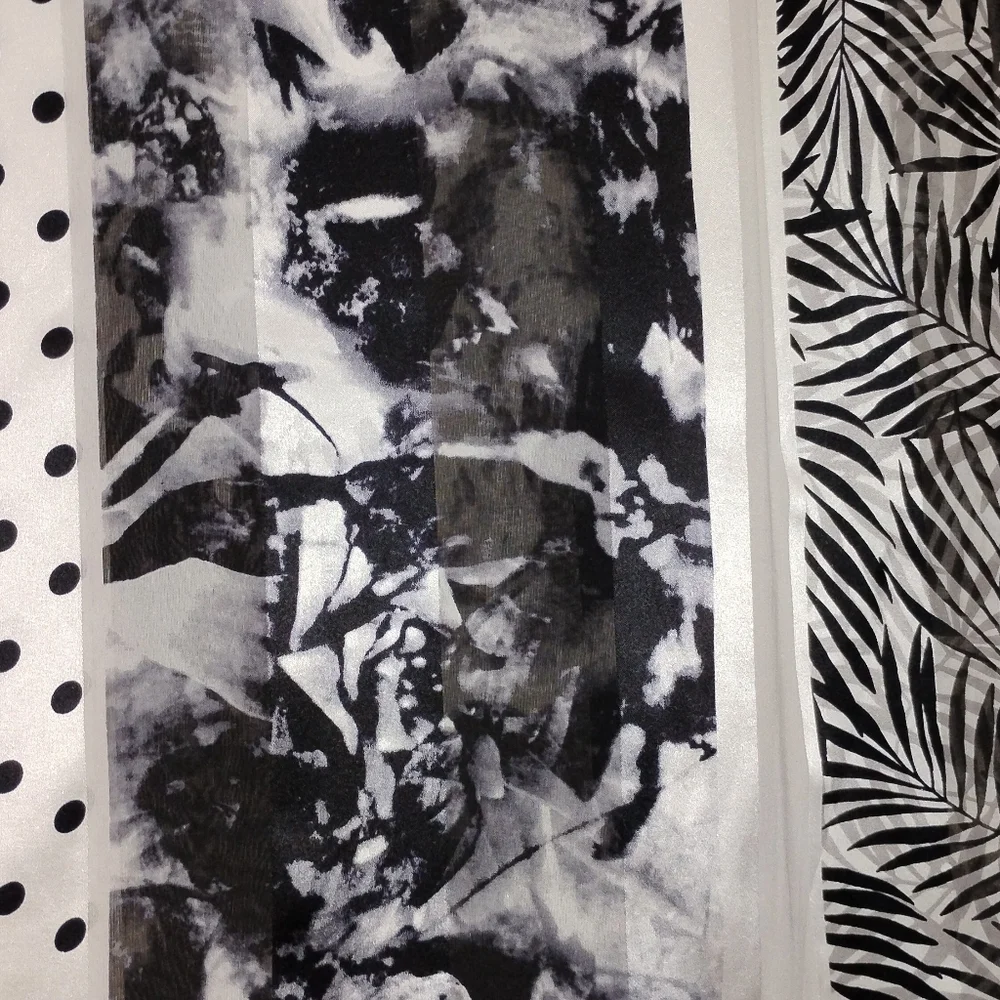 LONG SILK HAND ROLLED SCARF